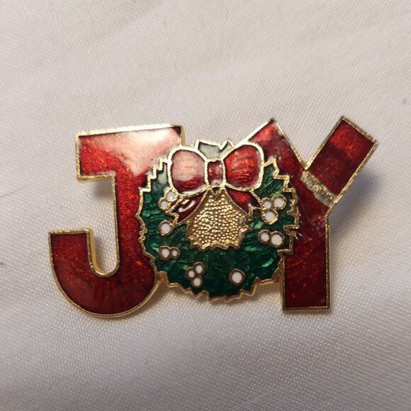 Vintage Christmas Pins Lot of 4 - Picture 3 of 6